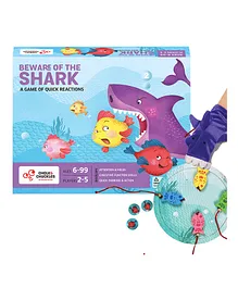 Chalk and Chuckles Beware of The Shark Rapid Reflex Board Game - Multicolor