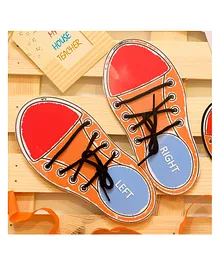 My House Teacher Shoes Lacing Toy - Red