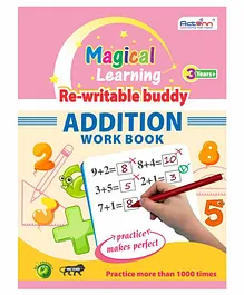 Actonn Re-writable Addition Work Book - English 