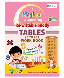 Actonn Re-writable Tables Work Book - English