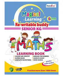 Actonn Re-Writable Maths Work Book - English