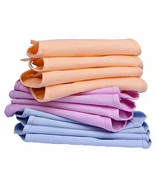 Mom's Home Double Layered Cloth Nappies Pack of 10 - Multicolor
