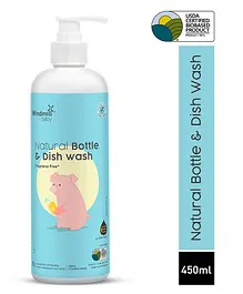 Windmill Baby Natural Bottle & Dish Wash Anti-Bacterial Liquid Cleanser - 450 ml
