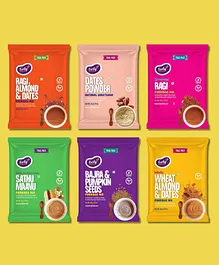 Early Foods Stage 2 Trial Pack Combo Fresh Porridge Mixes Pack of 6 - 50 gm each