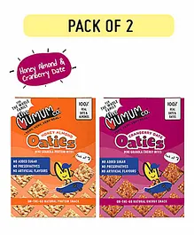 The Mumum Co. Natural Granola Energy Bites Cranberry Dates & Honey Almond Oaties - Pack of 2