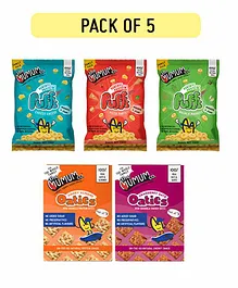 The Mumum Co. 100% Natural Combo Oaties and Protein Puffs - Pack of 5