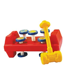 OK Play Peg Hammering Game - Red Yellow
