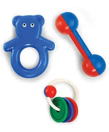 OK Play Rattle Toy Set Of 3 - Multicolor