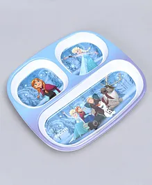 Disney Frozen Sectioned Plate - Blue