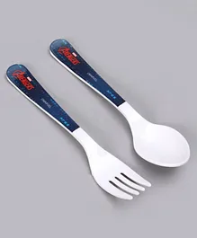 Marvel Avengers Fork & Spoon - Blue