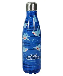 Smily Kiddos Water Bottle Shark Theme Blue - 500 ml