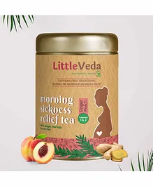 LittleVeda Morning Sickness Relief Ginger and Peach Tea - 50 gm