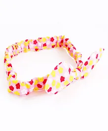 Pihoo Flower Print Headband - Light Pink