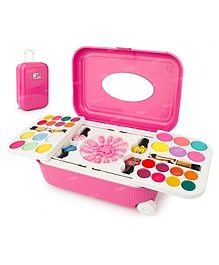 Fiddlerz 2 in 1 Cosmetic Makeup Palette and Nail Art Kit -(Colour may vary)