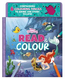Parragon Disney Princess Read & Colour Book - English