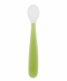 Chicco Soft Silicone Spoon - Green