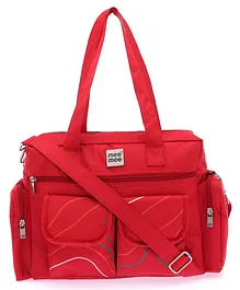 Mee Mee Diaper Bag with Changing Mat - Red