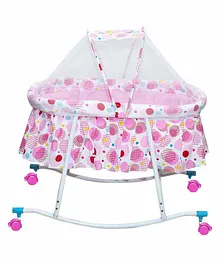 Mee Mee Baby Cradle With Mosquito Net - Pink