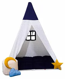Play House Kids Tent House with Quilt and Bean Bag  - Grey