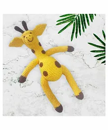  Wondrbox Cotton Giraffe Soft Toy Yellow - Height  17.7 cm