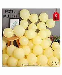 Balloon Junction Pastel Balloons Yellow - Pack of 50