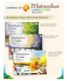 Target Publications Landscape Watercolour Painting Books Set of 3 - English