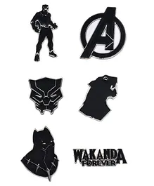 EFG Marvel Avengers Black Panther Pin Set Black - Pack of 6