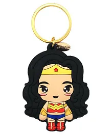 EFG Justice League Wonder Woman Rubber Keychain - Red