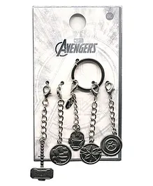EFG Marvel Avengers Multi Charm Keychain - Silver
