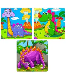 Fiddlys Wooden Jigsaw Puzzles Pack of 3 - 9 Pieces Each