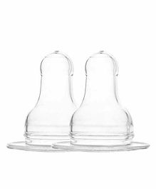 Naughty Kidz Silicone Teat Pack of 2 - White