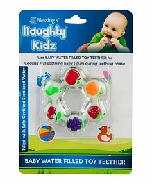Naughty Kidz Water Filled Toy Teether Star Shape - Multicolor