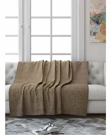 Saral Home Reversible Chenille Triple Seater Sofa Cover - Beige