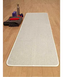 Saral Home Cotton Yoga Mat with Anti-Skid Backing - Grey