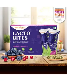 Nutrizoe Lactobites Fennel & Berries Lactation Bar Pack of 5 - 225 g
