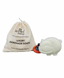 Ancient Living Handmade Designer Hippo Kids Soap with Orange Oil - 75 gm