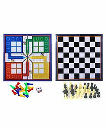 Planet of Toys 2 in 1 Chess & Ludo Board Game - Multicolor