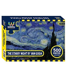 Webby Wooden The Starry Night by Van Gogh Jigsaw Puzzle Multicolour - 500 Pieces