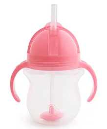 Munchkin Any Angle Weighted Straw Cup Pink - 207 ml