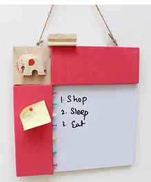 IVEI Pin & White Board Elephant Design - Pink