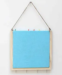 IVEI Pin Board With Key Hooks - Blue