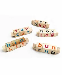 IVEI Educational Wooden Phonics Toy Pack of 5 - Multicolor
