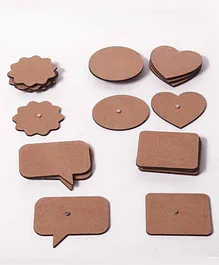 IVEI DIY Shape Magnets Set of 20  - Brown