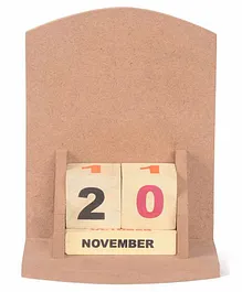 IVEI DIY Perpetual Curved  Calendar - Brown