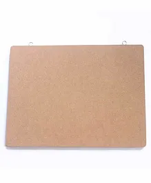 IVEI DIY Rectangular MDF Name Boards Set of 2 - Brown