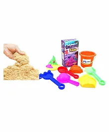 FunBlast Kinetic Sand with Moulds Pack of 9 - Multicolor