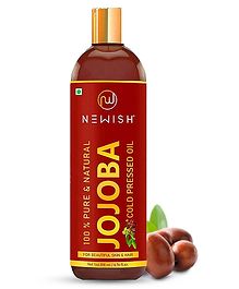 Newish Cold Pressed Jojoba Oil for Skin & Hair Growth - Virgin & Unrefined - 200 ml