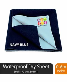 BeyBee Quickly Dry Waterproof Small Size  Bed Protector Sheet - Dark Blue