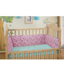 DearJoy Full Baby Cot Bumper Bunny Print - Pink