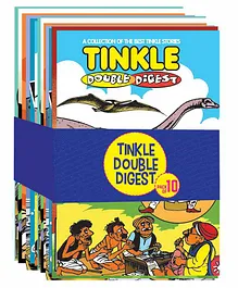 Tinkle Double Digest Comic Book Pack of 10 - English